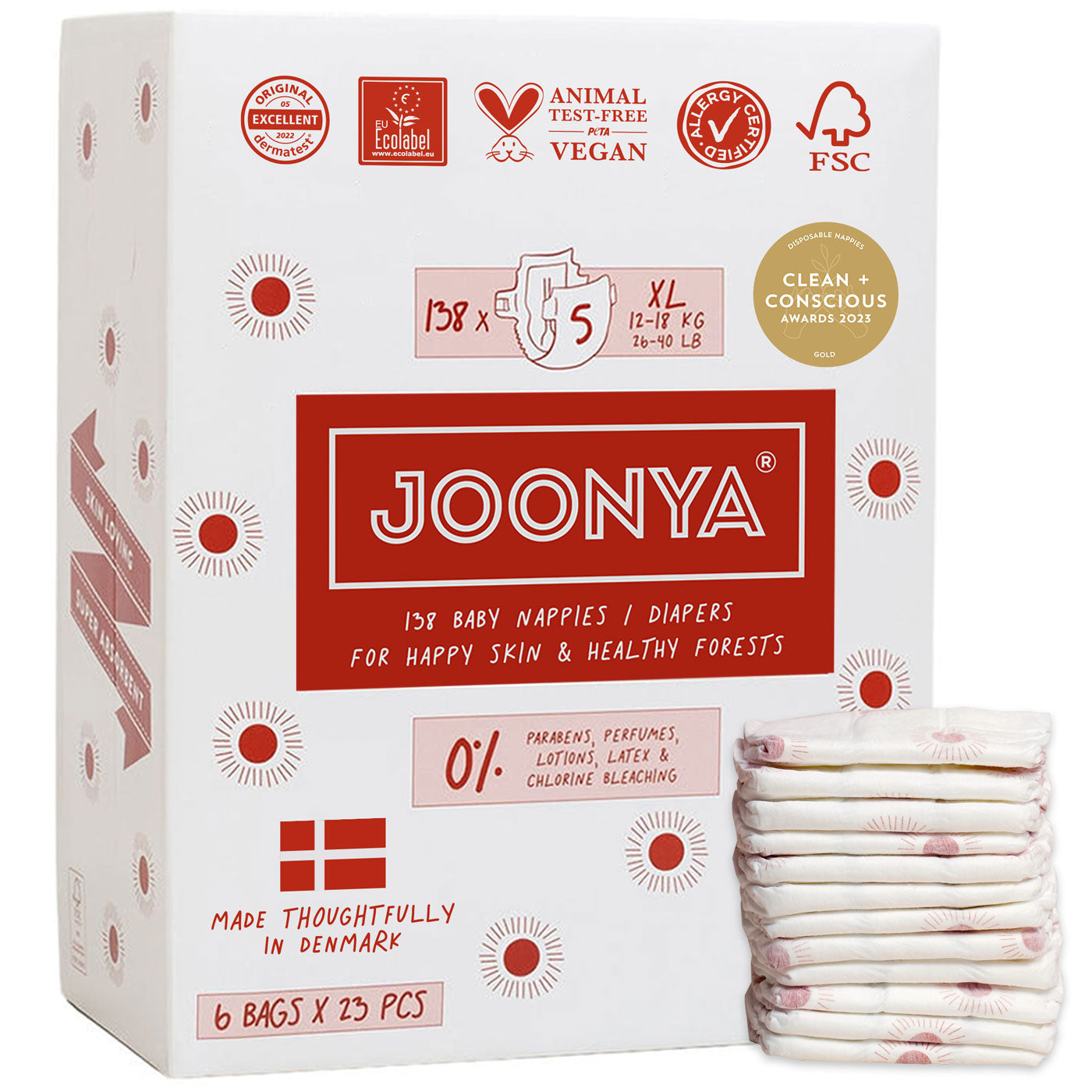 Diapers For Sensitive Skin Award-Winning Joonya - Main Image